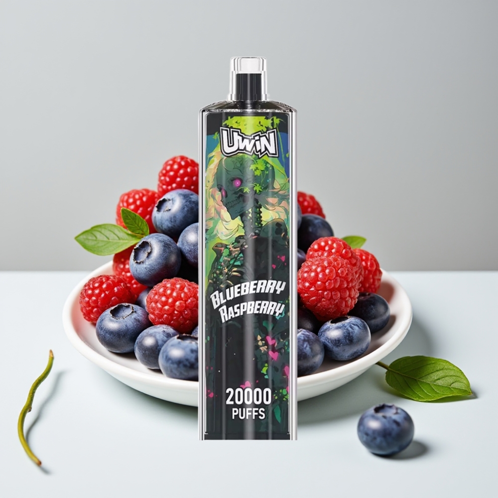 Uwin Shisha Hookah Crystal 20000 Puffs 22ml 650mAh Type-C Čučoriedka Malina