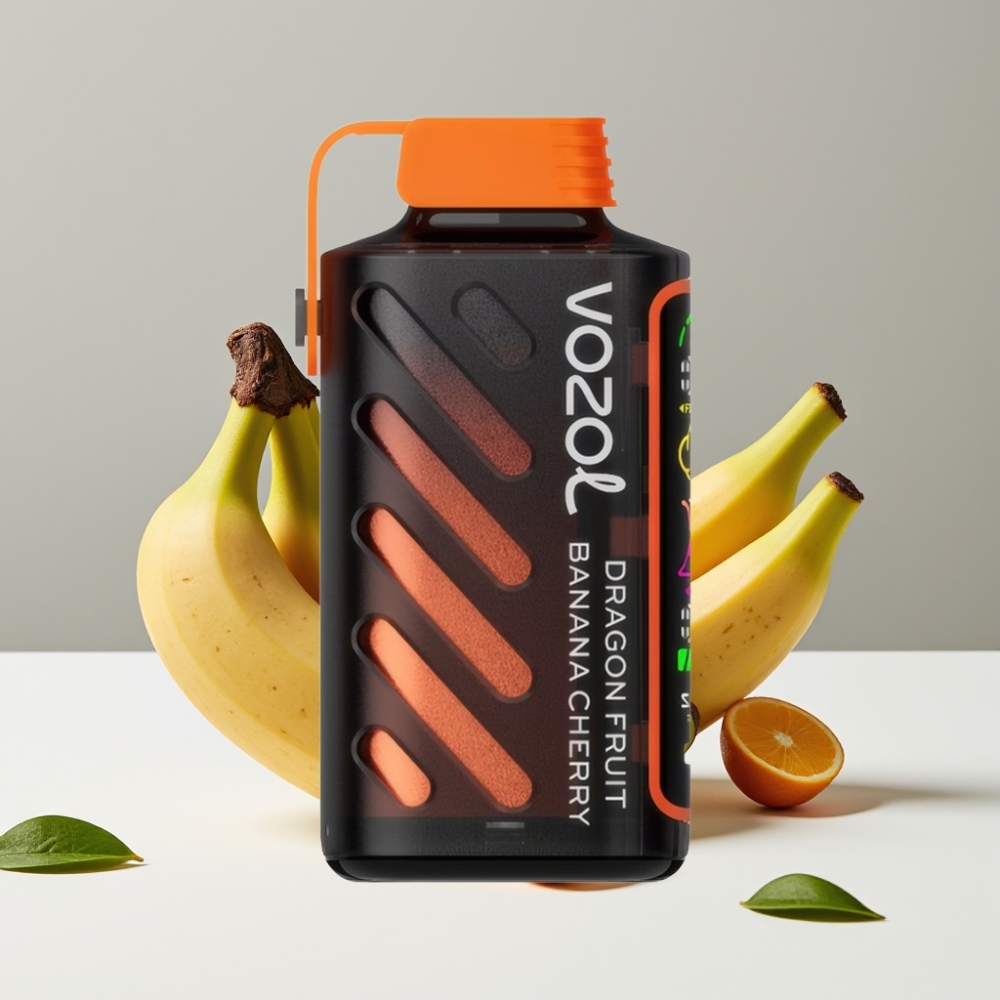 VOZOL Gear Power 20000 Puffs Dual Mesh Coil 20mL Dračí ovocie Banán Čerešňa