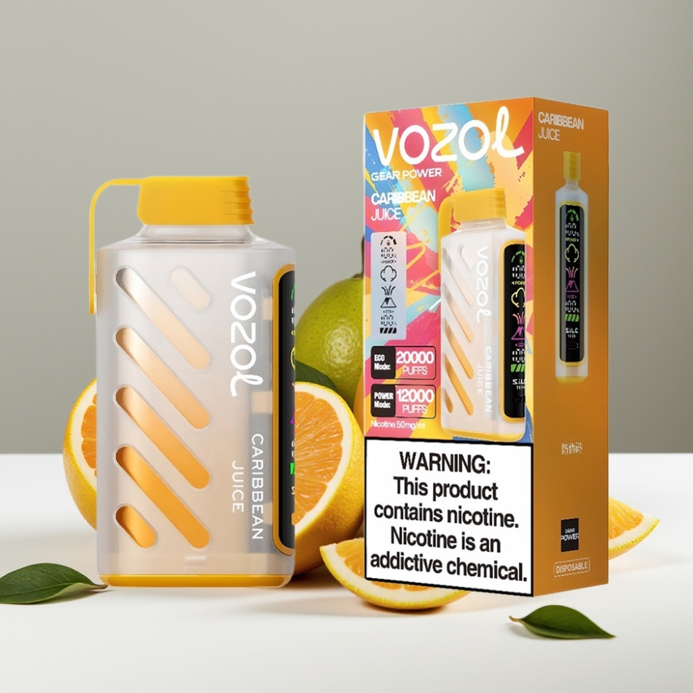 VOZOL Gear Power 20000 Puffs Dual Mesh Coil 20mL Karibský Džús