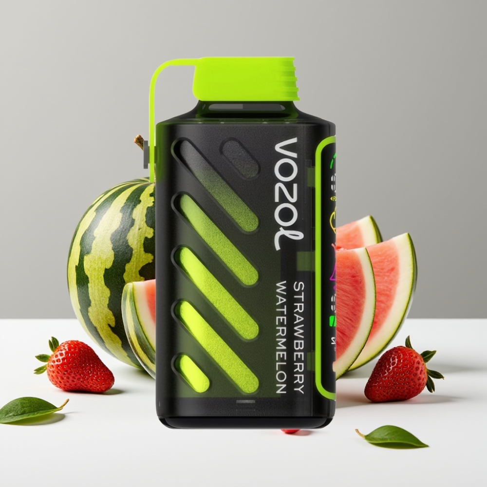 VOZOL Gear Power 20000 Puffs Jahoda Vodný melón 20mL 5 nikotín Dual Mesh Coil