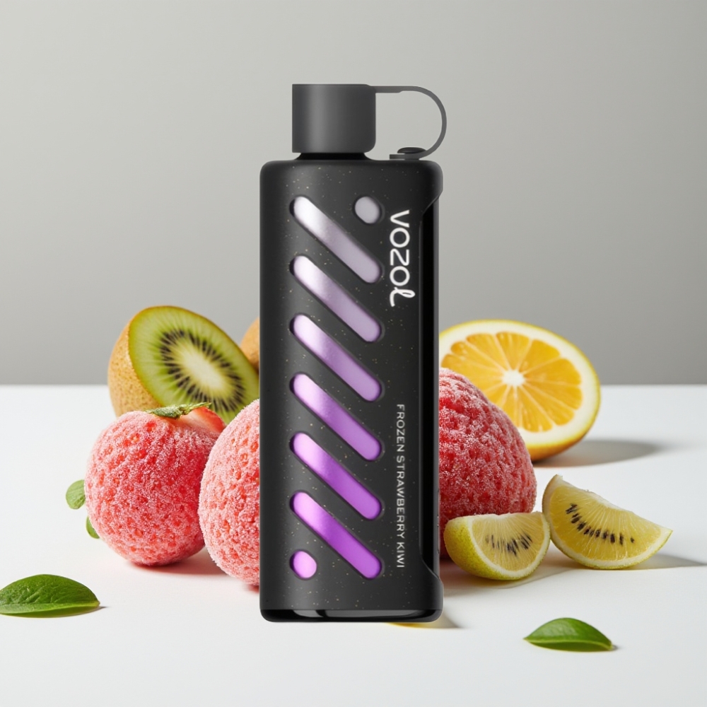 VOZOL Gear Shisha 25000 Puffs 1000mAh 5mg/ml Mrazená Jahoda Kivi