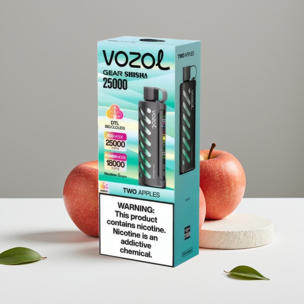 VOZOL Gear Shisha 25000 Puffs 5mg/ml 1000mAh Dve Jablká