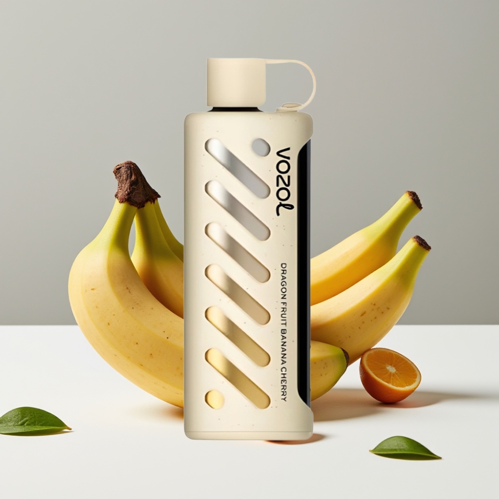 VOZOL Gear Shisha 25000 Puffs Dračí ovocie Banán Čerešňa 1000mAh 5mg/ml