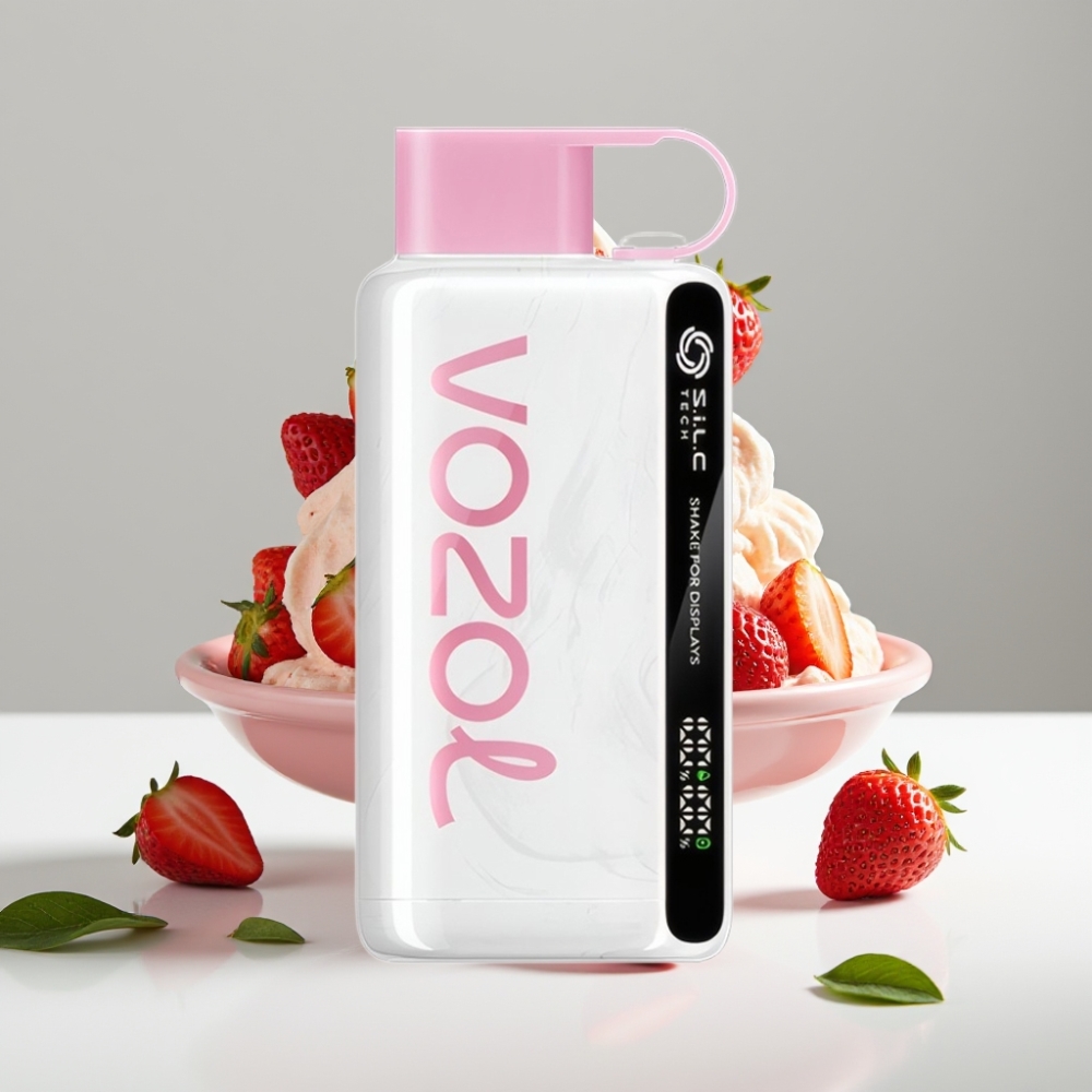 VOZOL STAR 9000/12000 Disposable Vape Jahodová Zmrzlina 650mAh SiLC TECH
