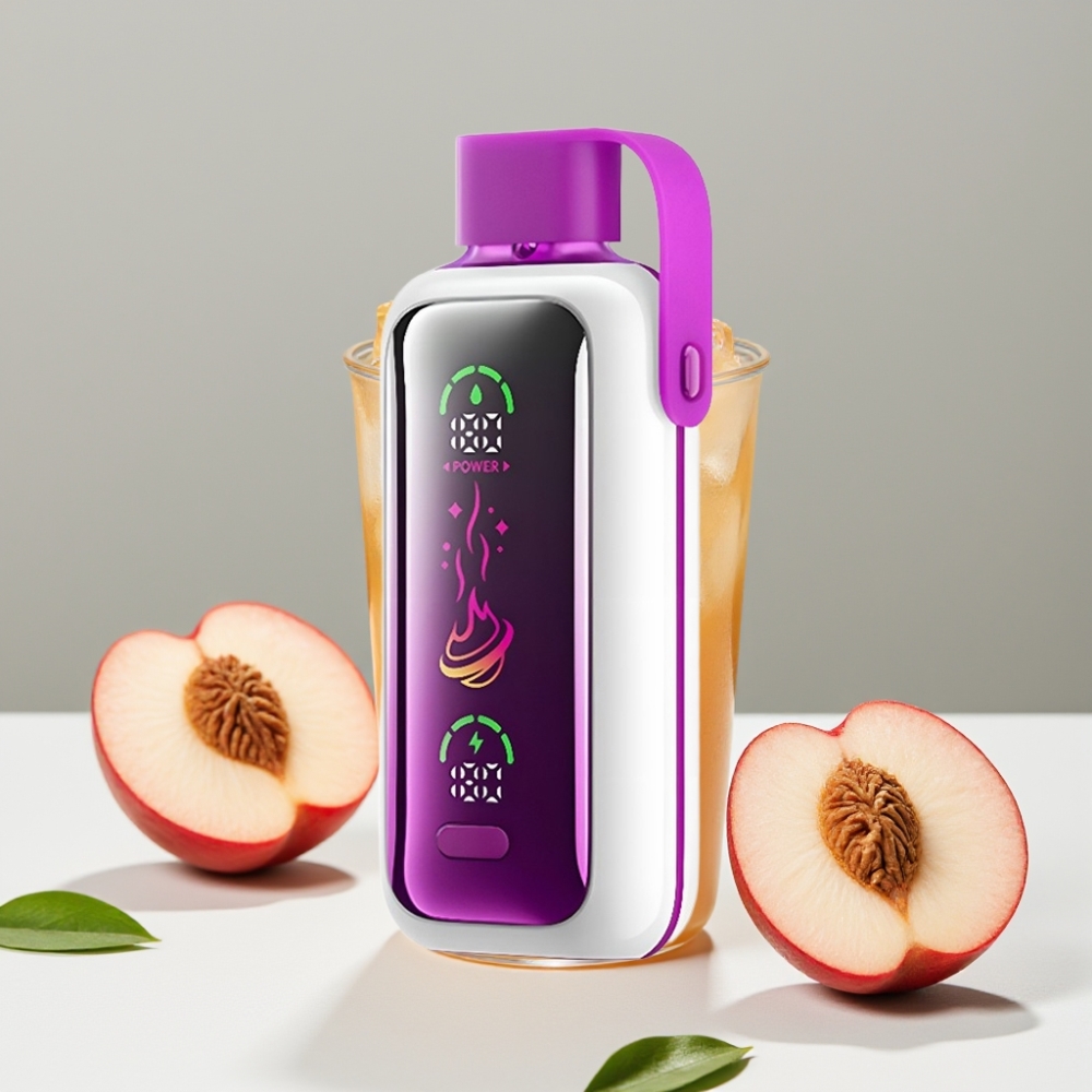 VOZOL Star 20000 Puffs 22 HD Dual mesh 650mAh Broskyňa ľad