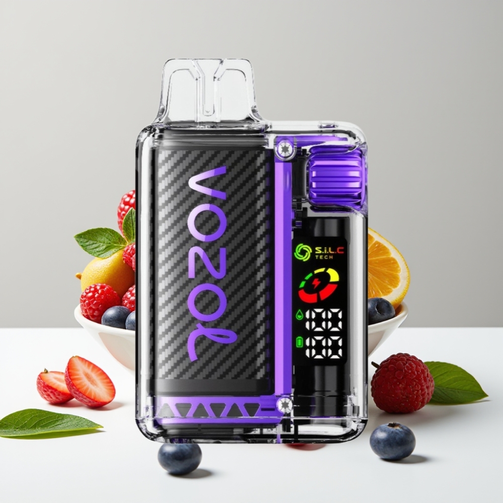 VOZOL Vista 20000 Puffs Batéria 650mAh 2 Nikotín OLED Mix Bobule