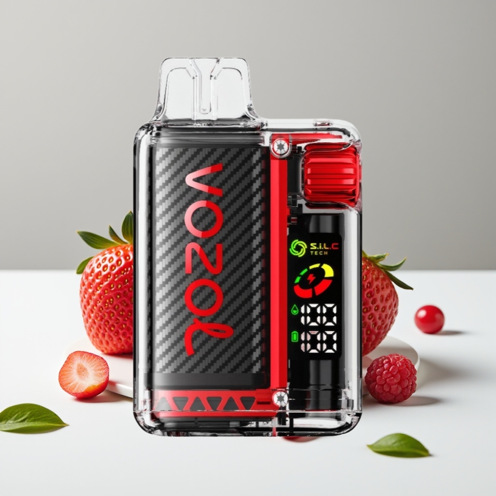 VOZOL Vista 20000 Puffs Jazda Malina Čerešňa 650mAh 2 OLED SiLC Tech