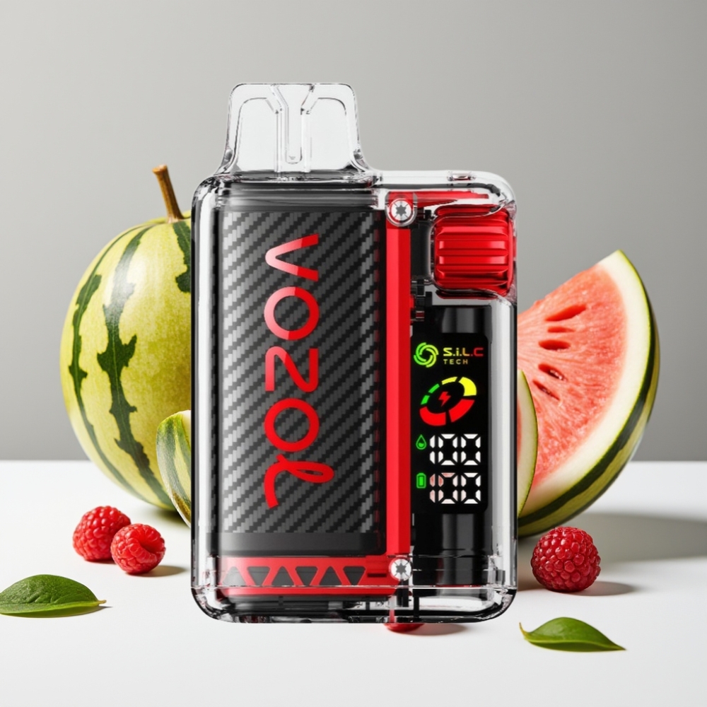 VOZOL Vista 20000 Puffs Malina Vodný Melón 650mAh 2 Nikotín OLED