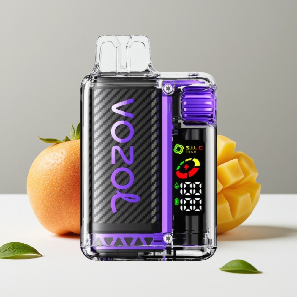 VOZOL Vista 20000 Puffs jahoda-mango 650mAh OLED 2 nikotín SiLC Tech Dual Mesh
