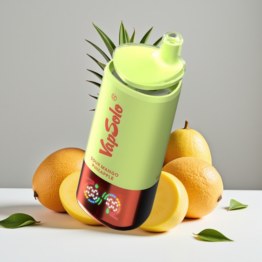 VapSolo Triple 30000 Puffs 40ml 20mg/50mg Typ-C Kyslá Mango Ananás