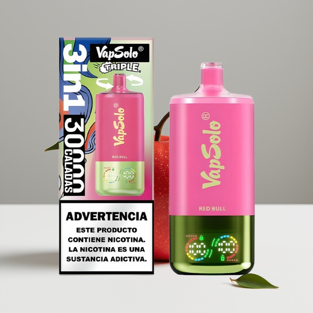 VapSolo Triple 30000 Puffs 40ml 20mg/50mg Typ-C Red Bull