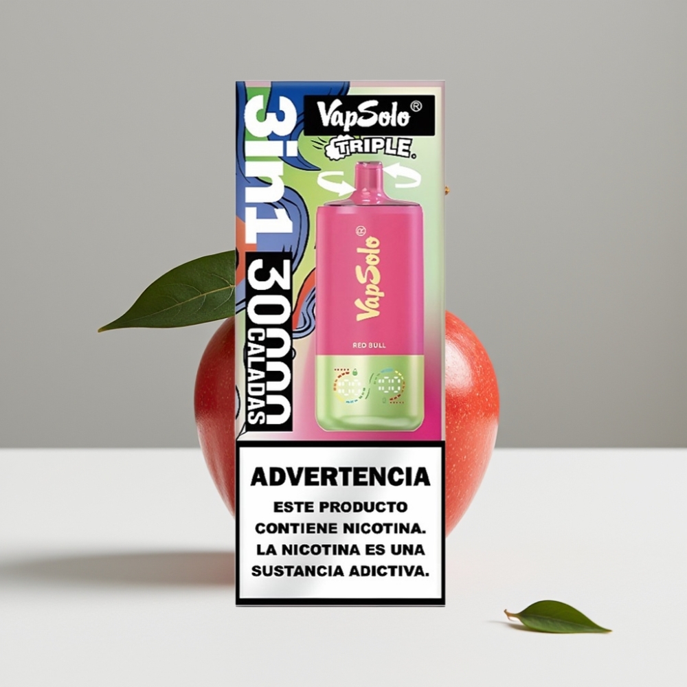 VapSolo Triple 30000 Puffs 40ml 20mg/50mg Typ-C Red Bull