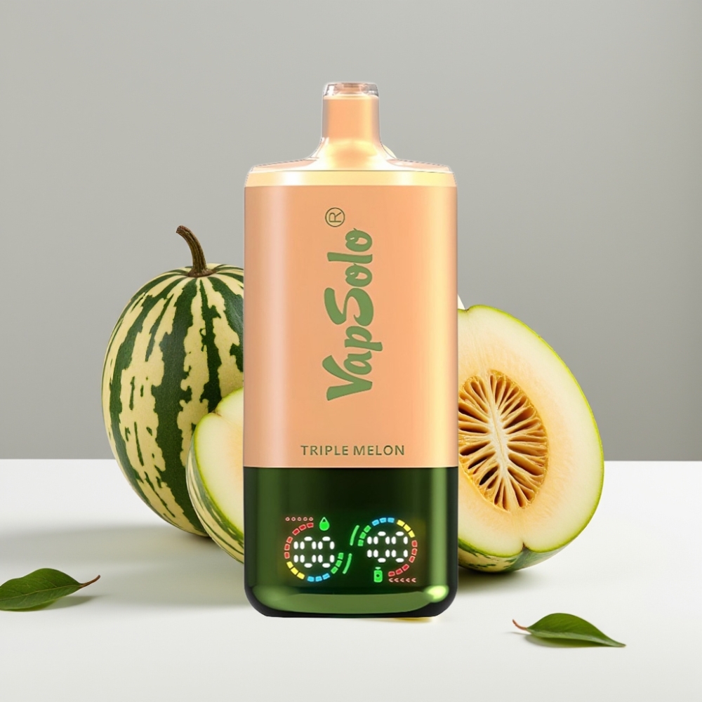 VapSolo Triple 30000 Puffs 40ml 20mg/50mg Typ-C Trojité Melóny