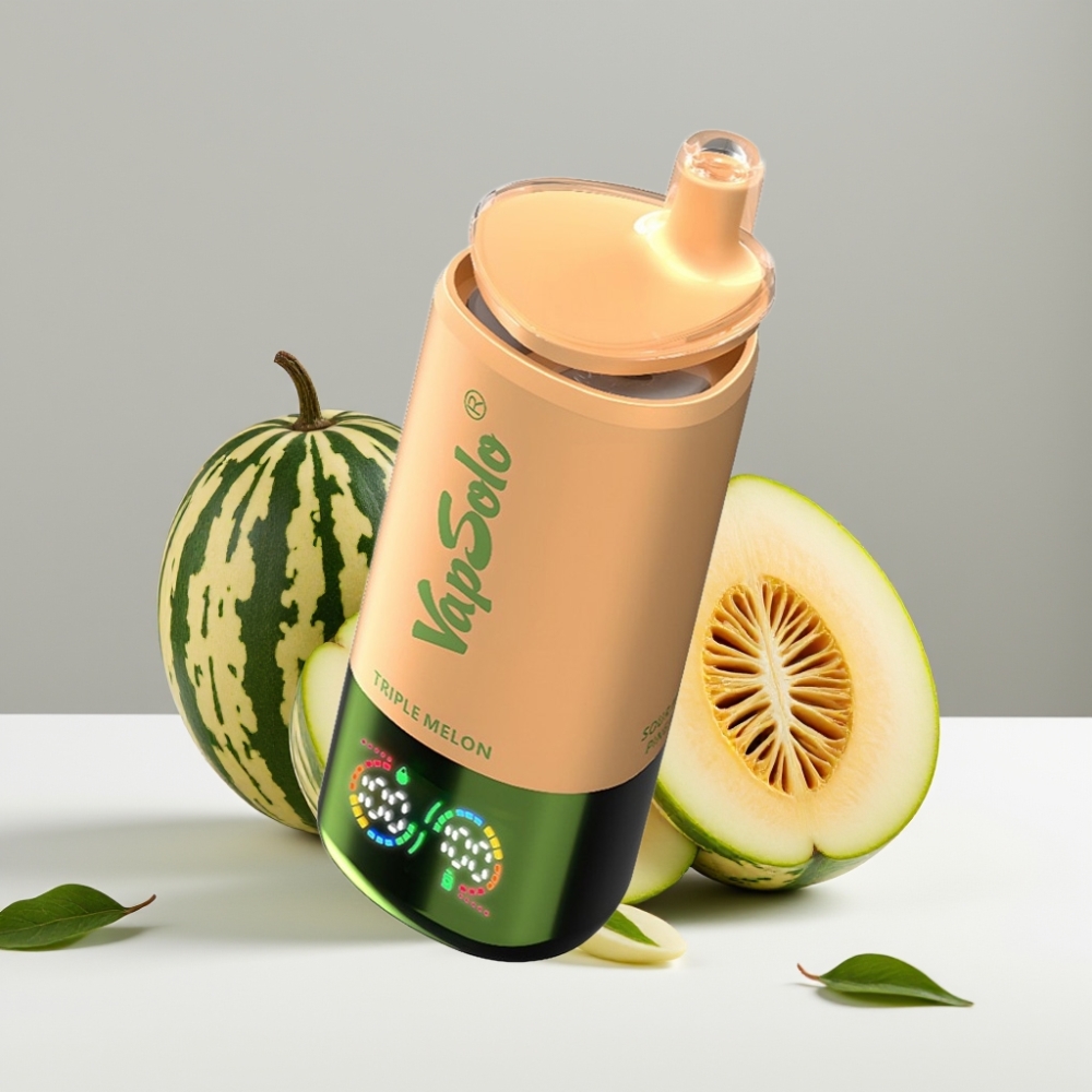 VapSolo Triple 30000 Puffs 40ml 20mg/50mg Typ-C Trojité Melóny