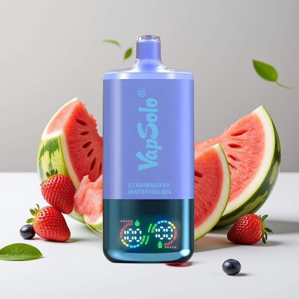 VapSolo Triple 30000 Puffs Jahoda Melón  Čučoriedka Ľad 40ml Type-C