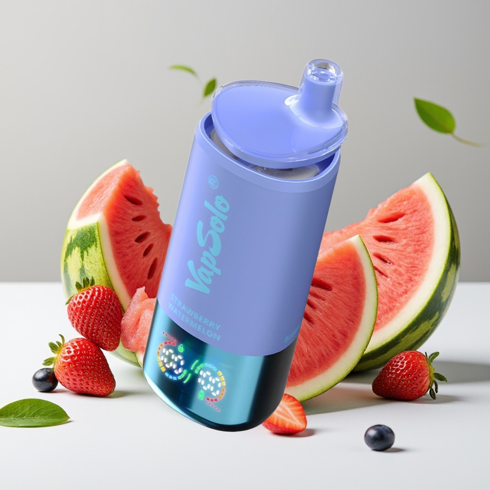 VapSolo Triple 30000 Puffs Jahoda Melón  Čučoriedka Ľad 40ml Type-C