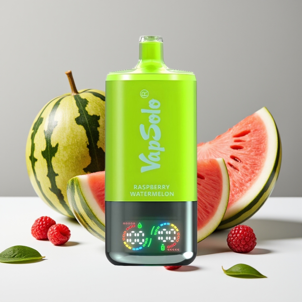 VapSolo Triple 30000 Puffs Malinový Watermelon 40ml 20mg/50mg Typ-C
