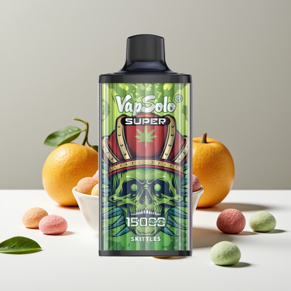 Vapsolo Super 15000 Puffs 40ml 850mah Type-C Dúhové cukríky