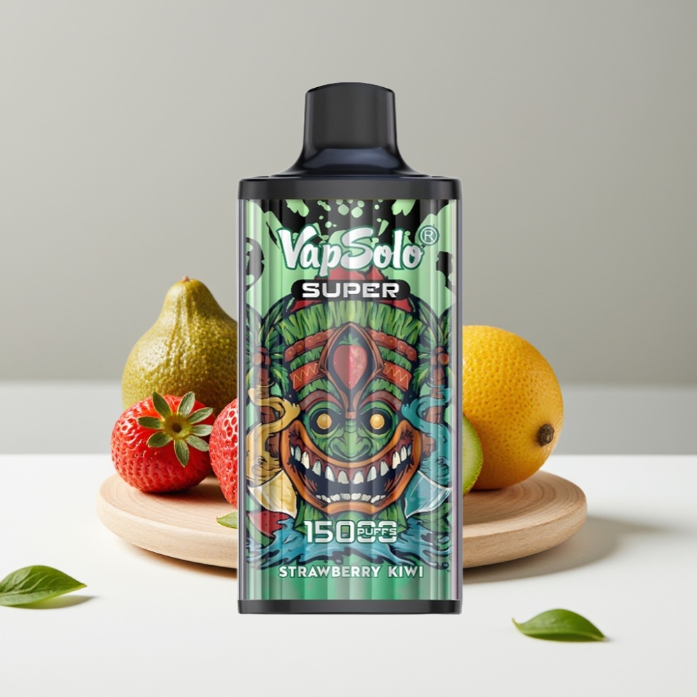 Vapsolo Super 15000 puffs 40ml 850mAh Type-C Jahoda Kiwi