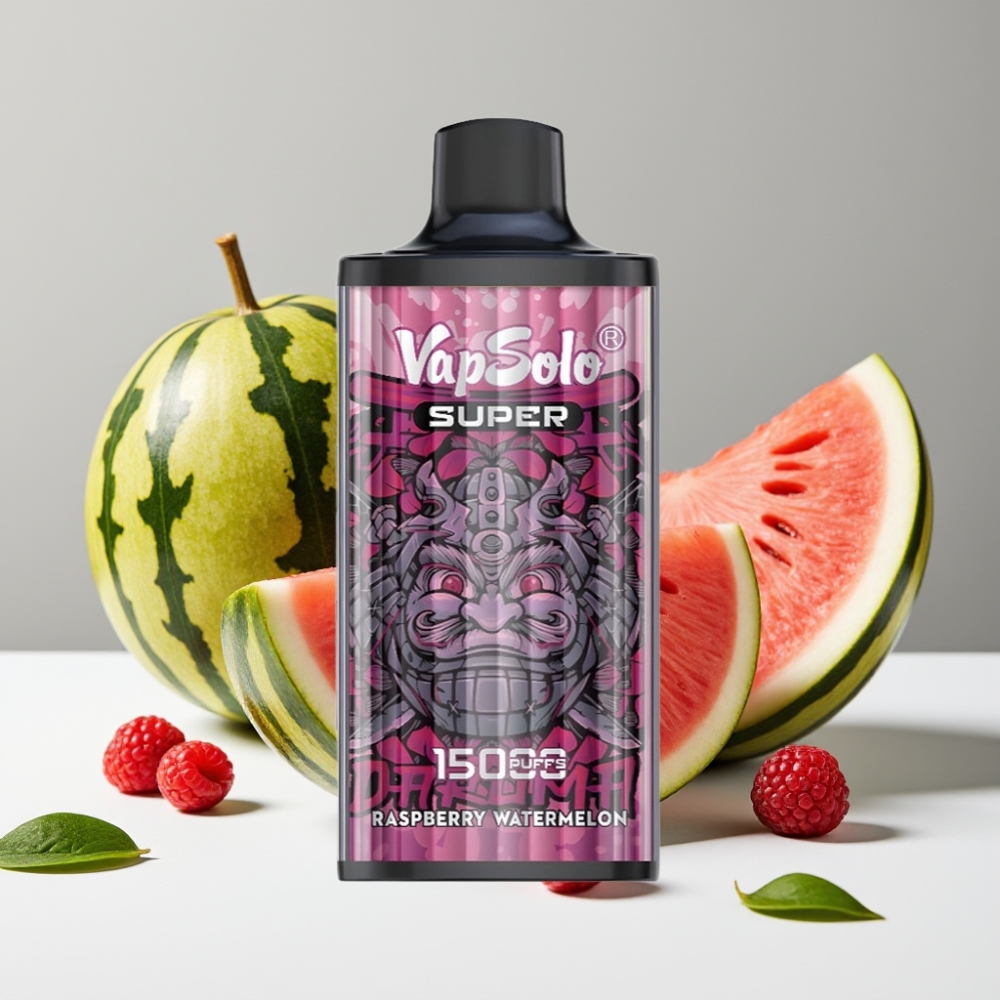 Vapsolo Super 15000 puffs 40ml 850mAh Type-C Malina Vodný melón