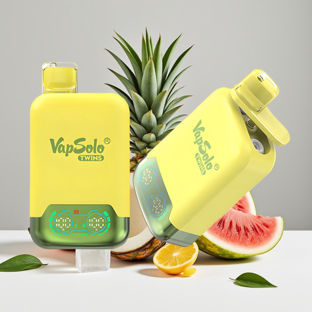 Vapsolo Twins 20000 Puffs 40ml 20mg/50mg Type-C Ananás Kokos  Melónový ľad