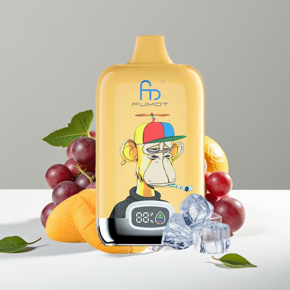 Fumot Tornado Digital Box 12000 Puffs 20ml 550mAh Hroznový ľad Type-C