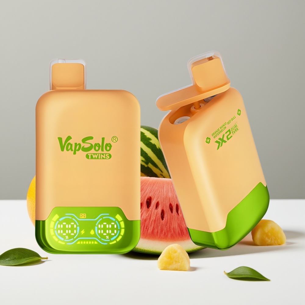 Vapsolo Twins 20000 Puffs Pomaranč Mango Melón & Red Bull 40ml 20mg/50mg Typ-C