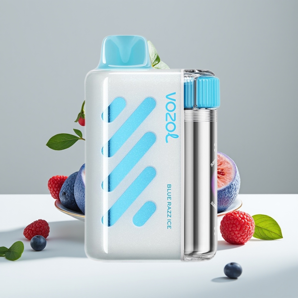 VOZOL VISTA 40000 Puffov MTL Vape s 1000mAh batériou, 2% nikotínu, Blue Razz Ice